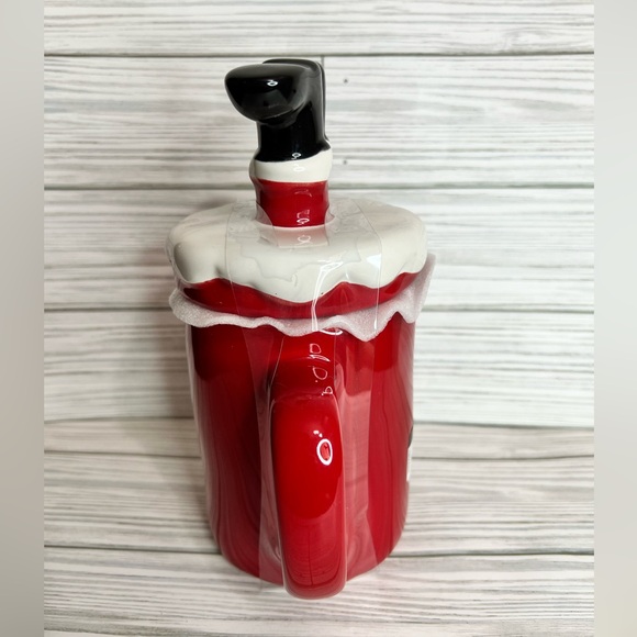 Rae Dunn NEW Red HO HO HO Santa claus Microwave safe Christmas Coffee Mug - Picture 3 of 11